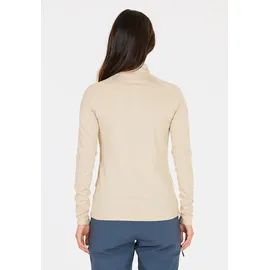 SOS Langarmshirt "Jasna", Herren, Gr. XS, beige, 90% Polyester, 10% Elasthan, unifarben, kurz, hoch geschlossener Ausschnitt, Shirts Langarmshirt, mit bequemem Kragen und diskretem Logodesign