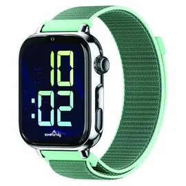 SaveFamily SaveWatch Plus 2 GPS+Cellular 49,8 mm Silber Stoffarmband Ocean