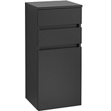 Villeroy & Boch Legato Seitenschrank B72801PD 40x87x35cm, Anschlag rechts, Black Matt Lacquer