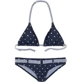 s.Oliver Triangel-Bikini Audrey Punkte-Streifen-Mix Blau 146/152