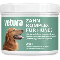 Vetura Zahnpflege-Komplex für Hunde mit Zahnstein Pulver 200 g