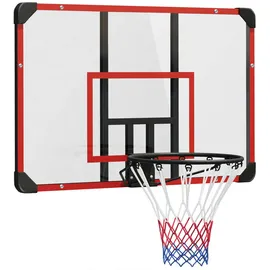 sportnow Basketballkorb Schwarz/Rot 113 x 61 x 73 cm