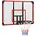 sportnow Basketballkorb Schwarz/Rot 113 x 61 x 73 cm