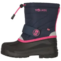 TROLLKIDS Telemark Winter Boots PRO Blau/Pink 38