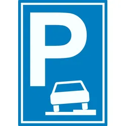 Gehweg Parkplatz Aufkleber A5 (148x210mm)