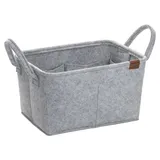 Kela Aufbewahrungskorb Fay Filz 35 x 25 x 20 cm grau