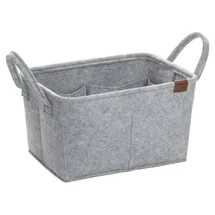 Kela Aufbewahrungskorb Fay Filz 35 x 25 x 20 cm grau