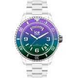 ICE-Watch - ICE clear sunset Purple green - Mehrfarbige Damenuhr mit Plastikarmband - 021433