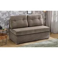 Jockenhöfer Schlafcouch Polyester 2-Sitzer Grau