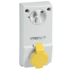 Schneider Electric 82040 Anbausteckdose verriegelt, 32A, 3p+E, 100-130 V AC, IP44