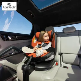 Lorelli Kindersitz Estate i-Size 40-150cm, Isofix Stützbein, Sitz 360 drehbar, grün