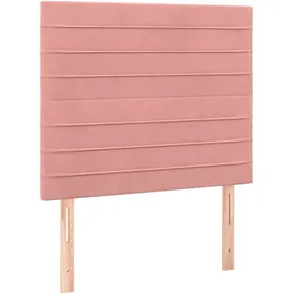vidaXL Boxspringbett 100 x 200 cm Rosa