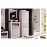 Möbel Akut JAMBO Garderobenschrank 65 x 0 x 0 cm Weiß/Braun