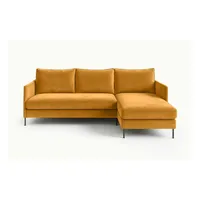 Ecksofa  Bellis , gelb , Maße (cm): B: 216 H: 95