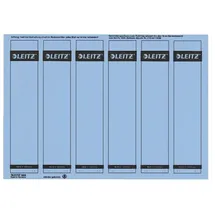 Leitz PC-beschriftbare Rckenschilder selbstklebend, Papier, kurz, schmal, 150 Stck, blau