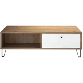 trendteam Touch mit Schubkasten Eiche Artisan weiß 110 x 37 x 60 cm