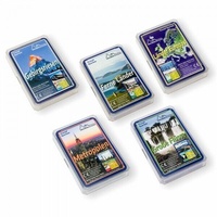 5er Set/Pack Geografie Themen Quartett Sammlung Kollektion Wendels Kartenspiel