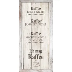 Bild mit Rahmen BÖNNINGHOFF "Kaffee", braun (farbe bild(er): vintage), B:23cm H:49cm T:2cm, MDF, Papier, Bilder