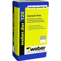 Weber Saint Gobain weber.dur 120 mineralischer Zement-Putz, 30 kg