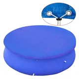 vidaXL Poolabdeckung blau 3,85 m