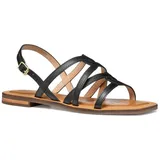 GEOX Sozy QC A Slide Sandal, Black, 38