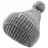 Sterntaler Strickmütze Melange Silber 53 cm