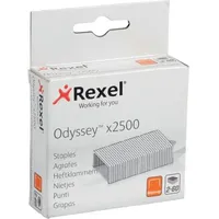 Rexel Odyssey Heftklammern 13/9 2100050 Verzinkter Stahl Silber 2500 Heftklammern