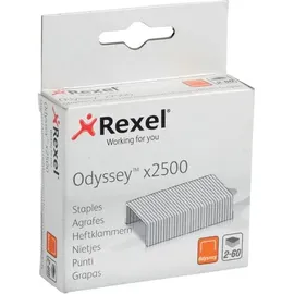 Rexel Odyssey Heftklammern 13/9 2100050 Verzinkter Stahl Silber 2500 Heftklammern