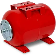 Eberth - Ausdehnungsgefäß 24l, 6 Bar, Druckkessel, Druckerhöhungsanlage, Tank, Wasserspeicher, 1 Anschluss Für Hauswasserwerk, Brunnenpumpe, Lackierter Stahl, Booster, Horizontal, 0.8mm Wandstärke