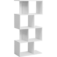 INOSIGN Mehrzweckregal »CROVIE, Bücherregal«, 4 Würfelfächer & Ablageflächen, 60x128 cm, FSC®-zertifiziert, weiß
