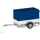 HERPA PKW Planenanhänger 1:87 Blau/Weiß 051576-006