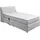 ed exciting design Boxspringbett ED EXCITING DESIGN "Toulouse", grau (hellgrau), B:122cm L:236cm, Komplettbetten, Boxspringbett, inkl. Motor, inkl. Stauraum im Kopfteil