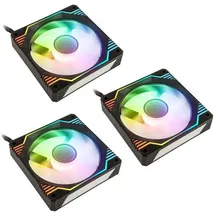 Kolink Umbra X 120mm ARGB High Performance PWM corpuso ventiliatorius Triple Pack - Kolink