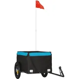 vidaXL Fahrradanhänger schwarz/blau 30 kg 2023
