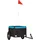 vidaXL Fahrradanhänger schwarz/blau 30 kg 2023