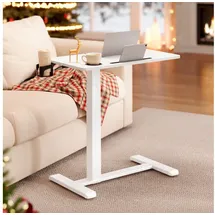 VASAGLE Stehtisch, Beistelltisch mit Rollen, 70 x 40 cm Tischplatte,