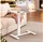 VASAGLE Stehtisch, Beistelltisch mit Rollen, 70 x 40 cm Tischplatte,