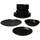 Mambocat 18tlg Tellerset 6 Personen schwarz