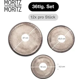 Moritz&Moritz Vida Tafelservice 36-tlg. beige