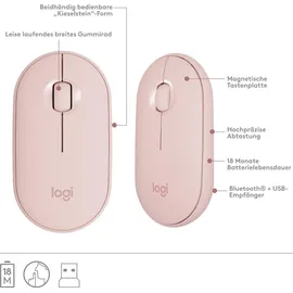 Logitech MK470 Slim Wireless Combo US Set rosa