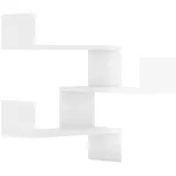 vidaXL Wand-Eckregale 2 Stk. Hochglanz-Weiß 40x40x50 cm Holzwerkstoff