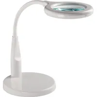 Nordwest Handel AG LED-Lupenleuchte Glaslinse 88,9 (3,5Zoll) weiß runder Kopf Glaslinse