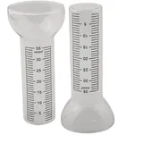 Regenmesser, 2 Stück Glas-Regenmesser, Ersatz, mit klarer Skala und D, wetterfest, 4,5 cm x 17 cm