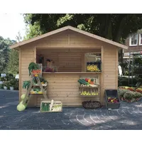 Karibu »Marktstand (Außenmaß inkl. Dachüberstand) (B x T): 329
