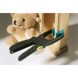 WOLFCRAFT Ratschenzwinge MINI 3453000 I Für das Arbeiten mit dosierbarer Spannkraft – ideal für Haushalt und Bastelprojekte