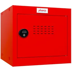 Phoenix CL0344RRC Würfel-Schließfach Cube Locker 44L Rot - Kombinationsschloss - Für Hause, Büro, Fitness, Schüle
