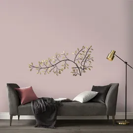 Art for the home Wandbild ART FOR THE HOME "Branch", gold (farbe bild(er): gold), B:108cm H:49cm T:2cm Ø:2cm, Metall, Bilder, ration Metal Kunst Gold Zweig 1,08m x 49 cm