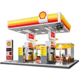 Jamara CaDA Shell Tankstelle mit Shop und Waschanlage Bricks