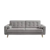deinbett Schlafsofa mit Bettkasten Fjord ¦ grau ¦ Maße (cm): B: 226 H: 88 T: 90.0