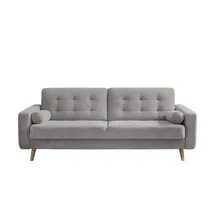 deinbett Schlafsofa mit Bettkasten Fjord ¦ grau ¦ Maße (cm): B: 226 H: 88 T: 90.0